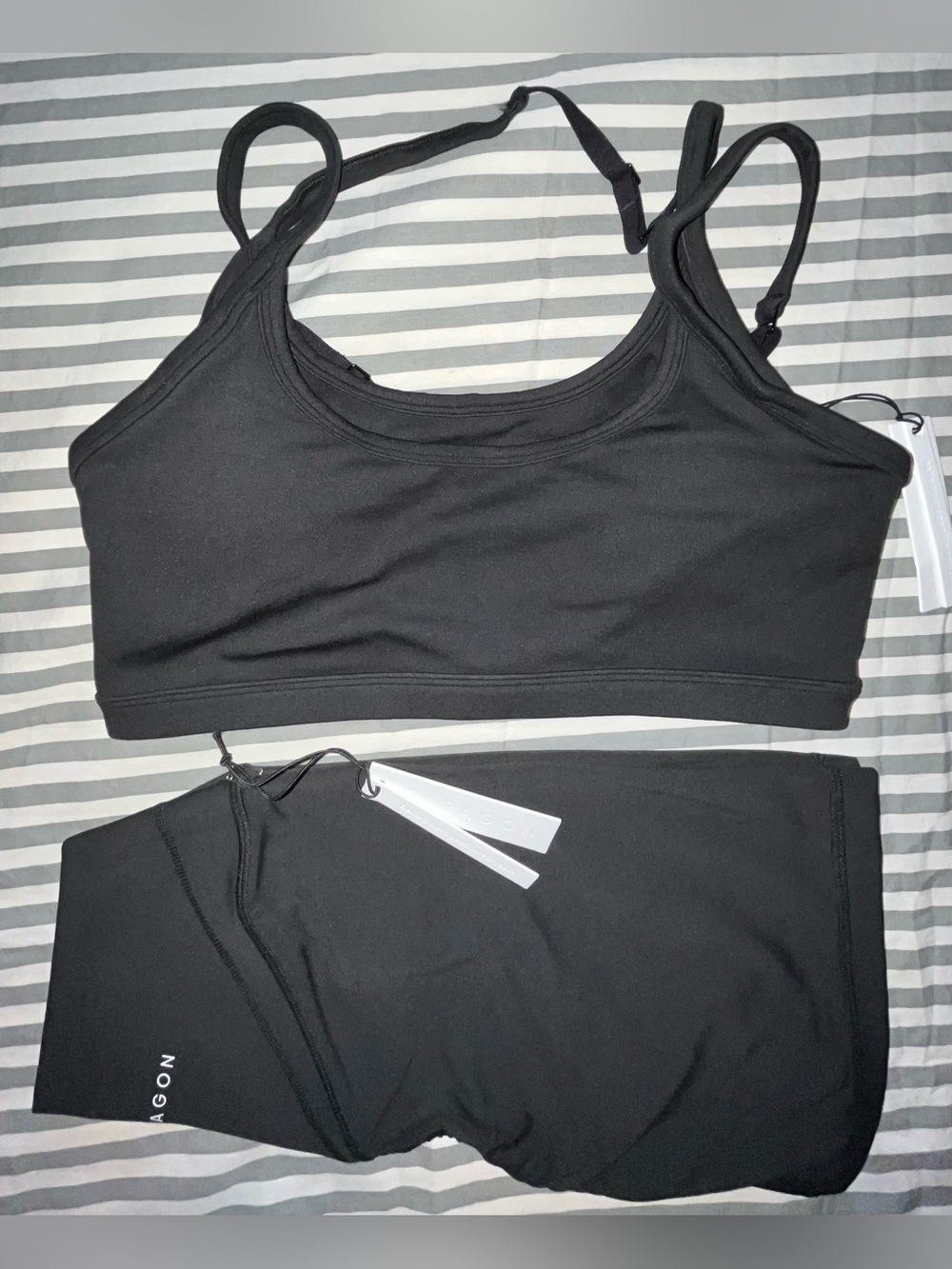 Paragon Reluna Sculptseam Icon Short Plus + Monochrome Double-Layer Bra Black M